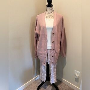 BUNDLE! Sage cardigan, Ekouaer White Long Sleeve, and Lululemon Leggings